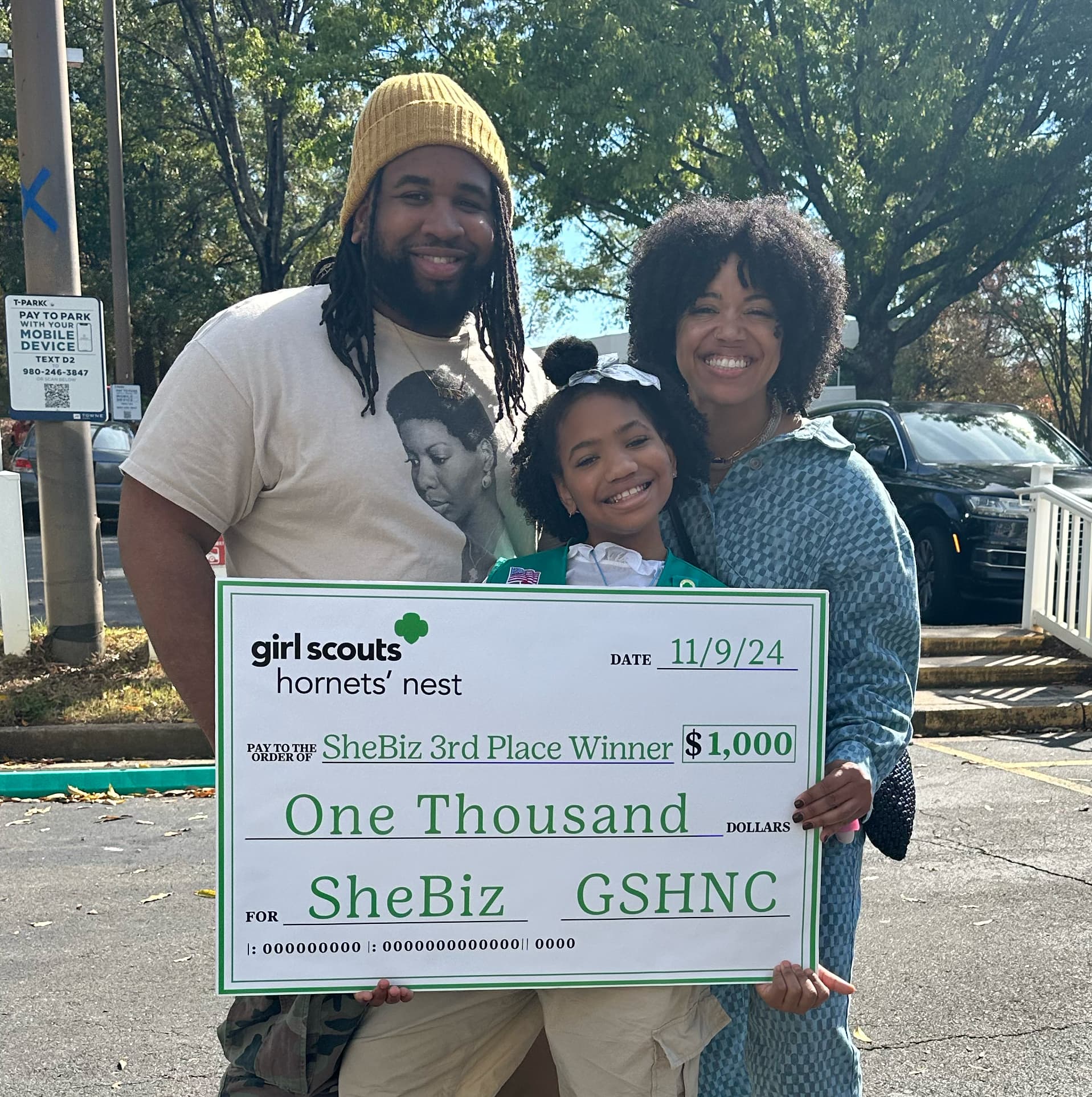 Marley winning SheBiz Pitch Competition